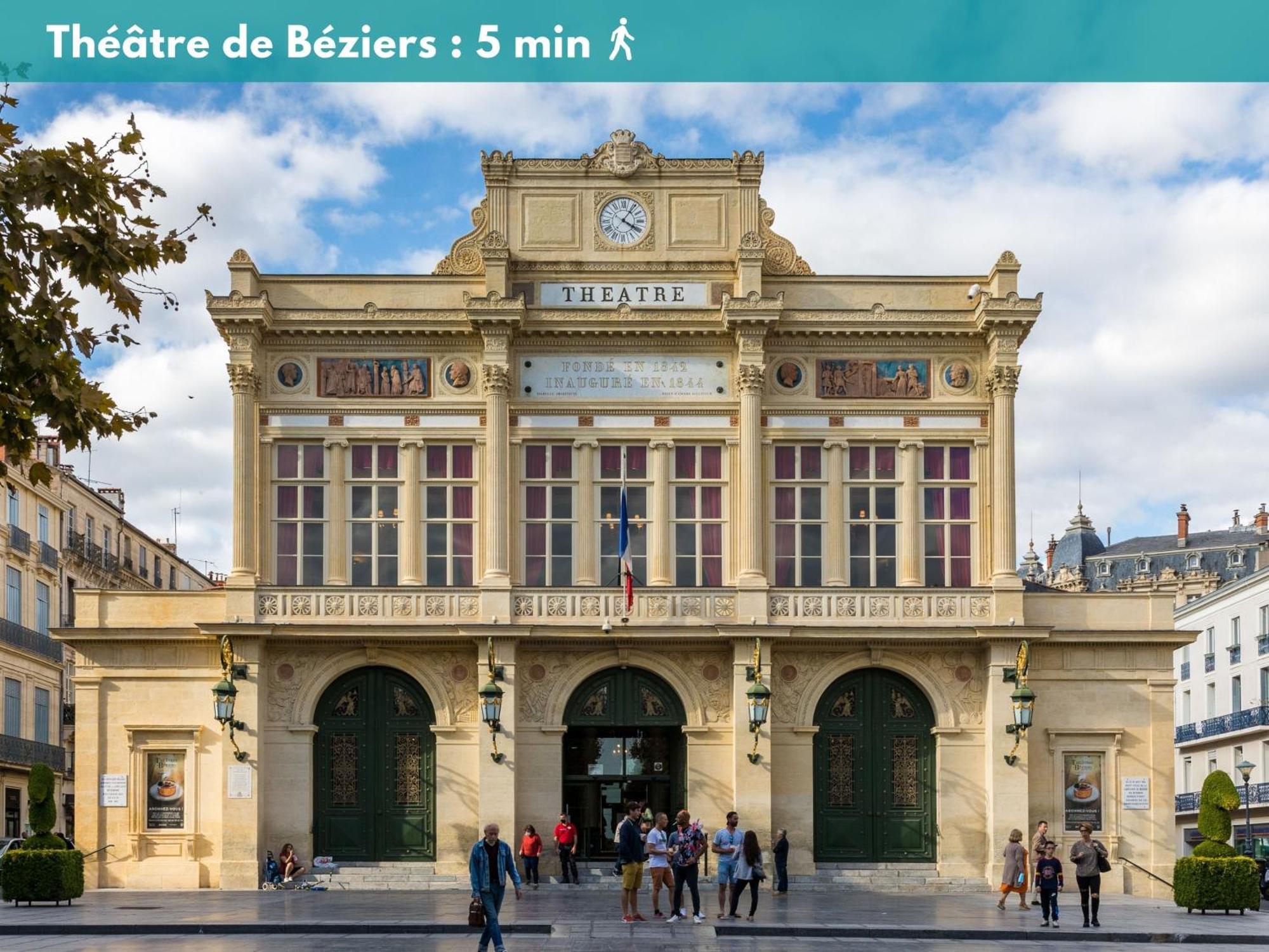 Elegant Studio Climatise 'Alma 2' - Coeur De Beziers - Wifi Fibre - Netflix Kültér fotó